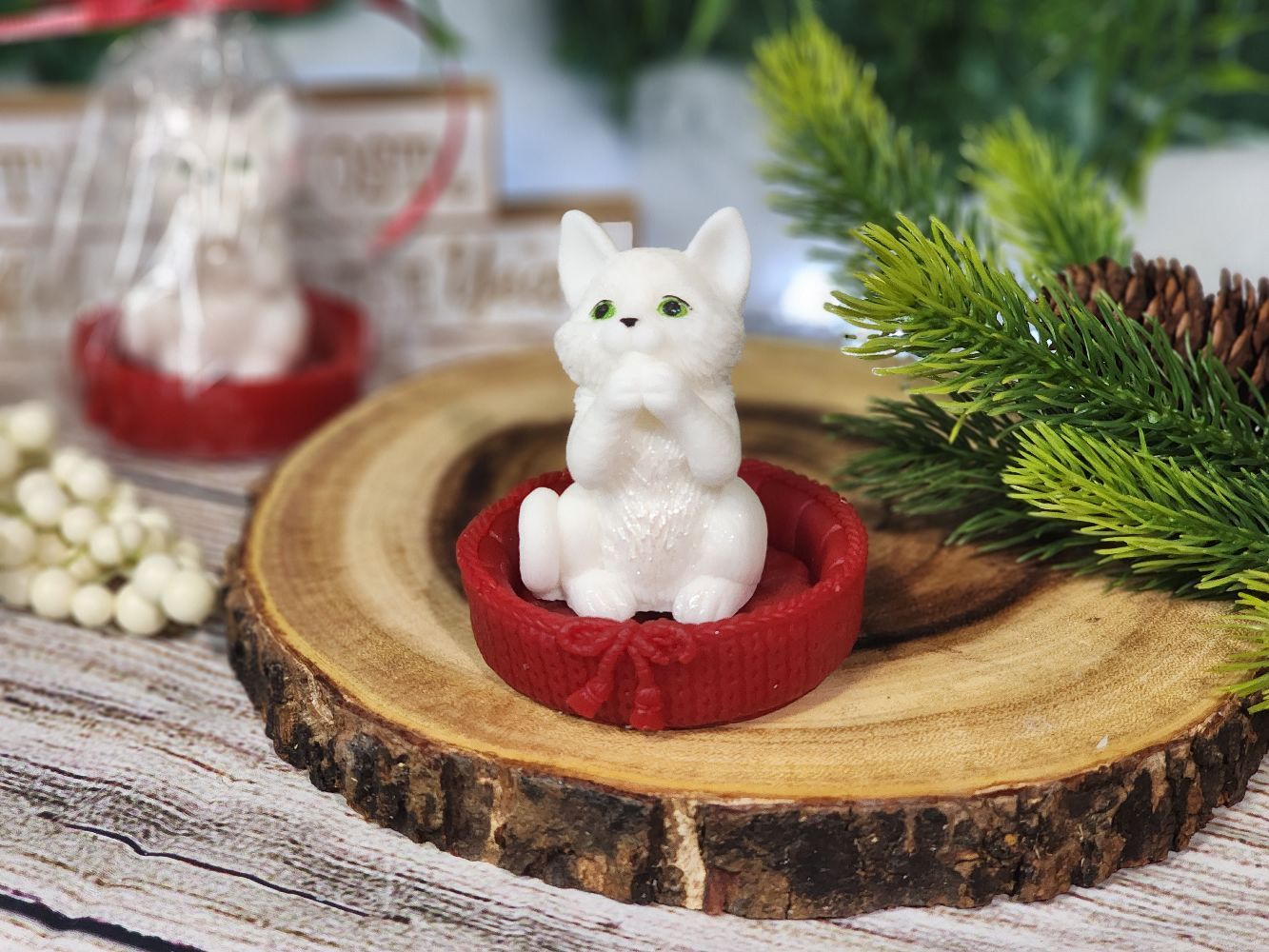 Meowy Christmas Soap