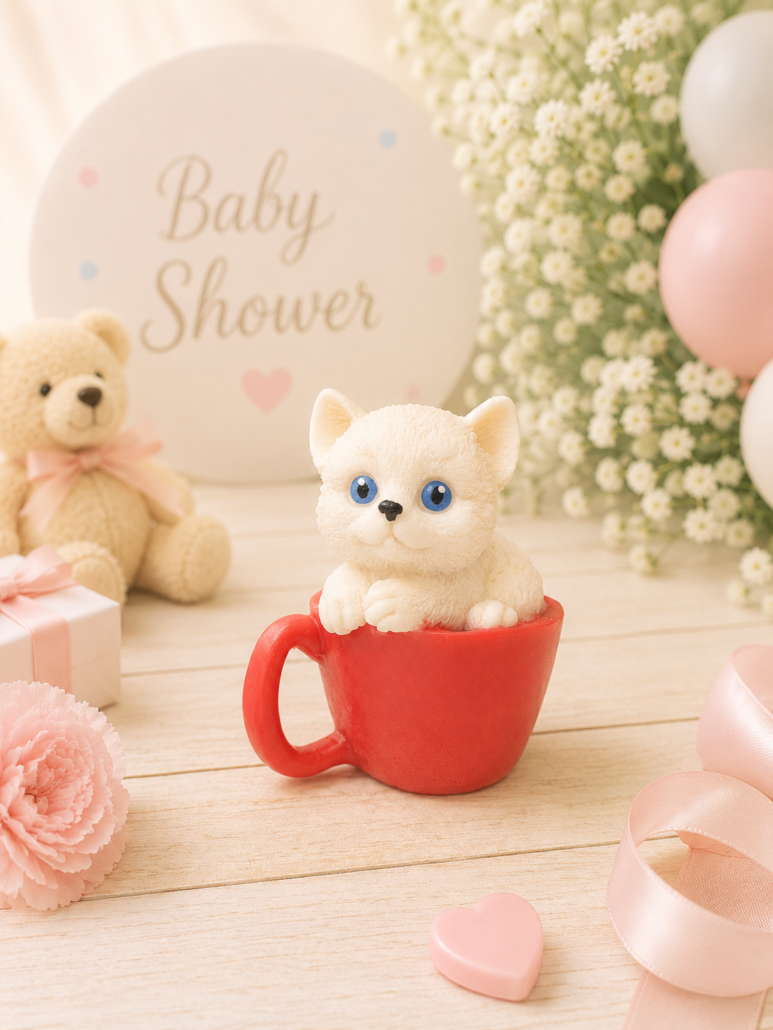 Kitty in a Cup Soap Favor