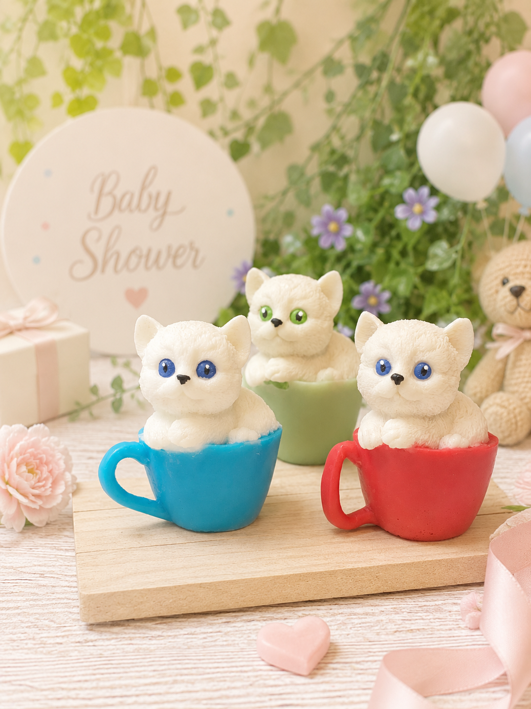 Kitty in a Cup Soap Favor
