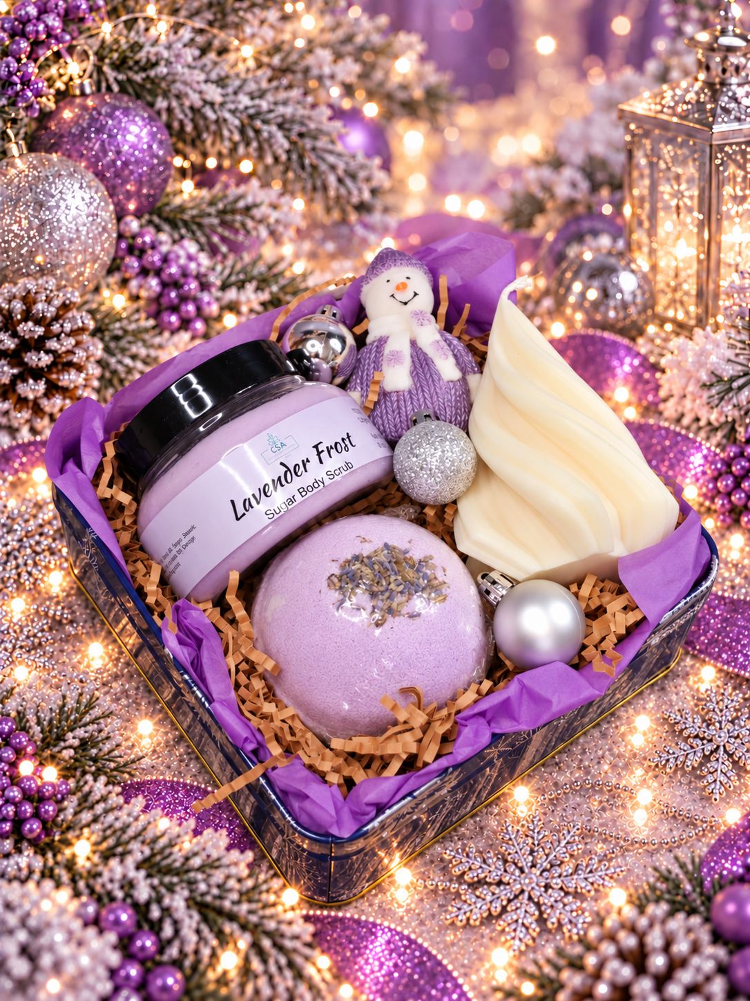 Lavender Snowfall Gift Set