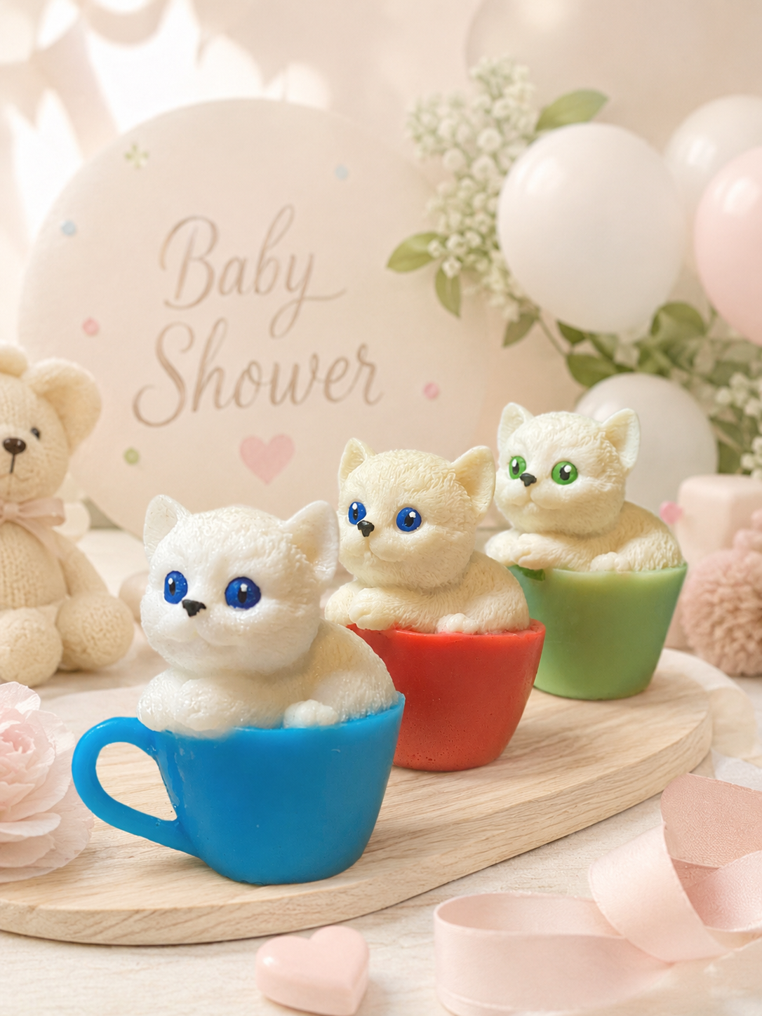Kitty in a Cup Soap Favor