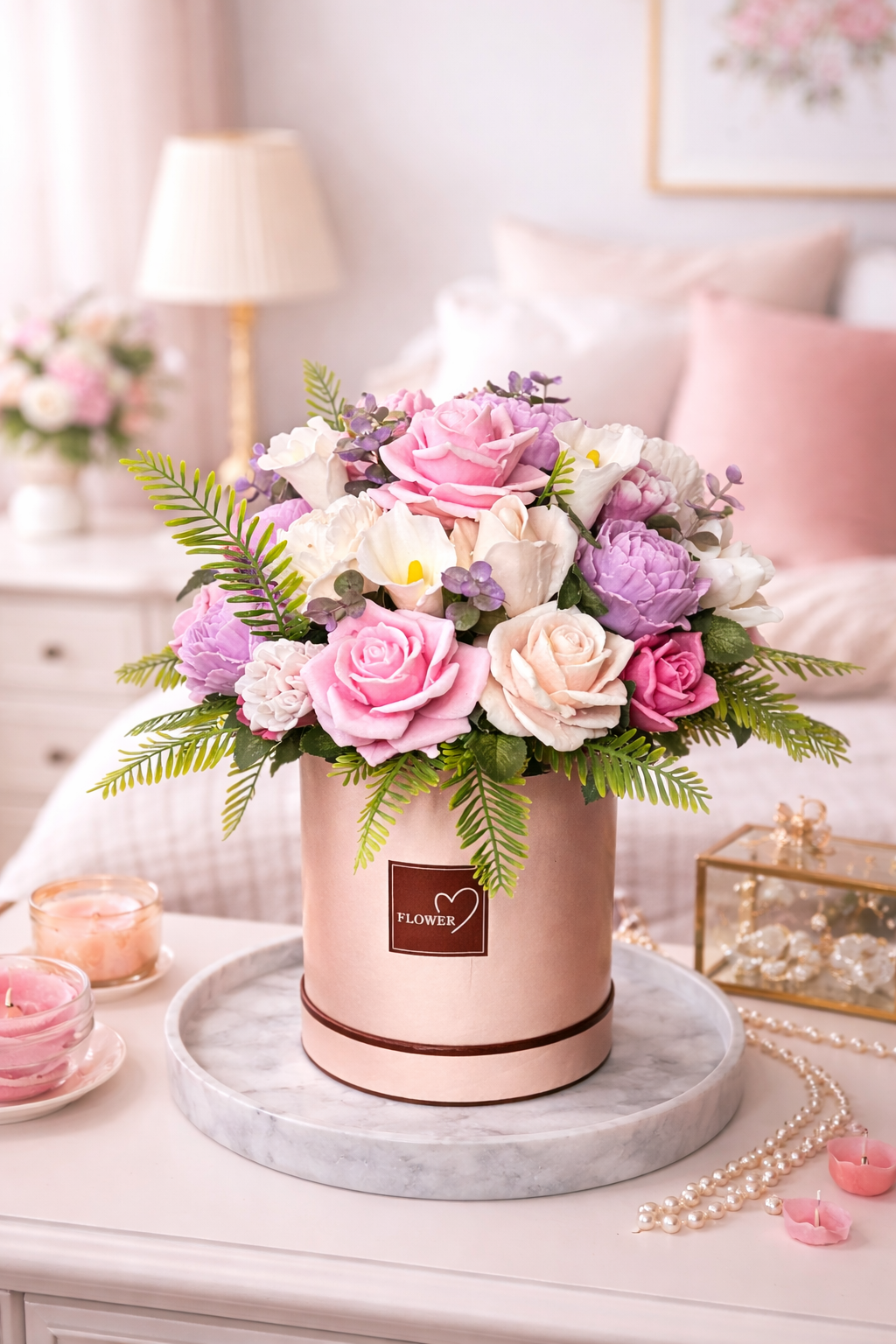 Blush Romance Soap Bouquet