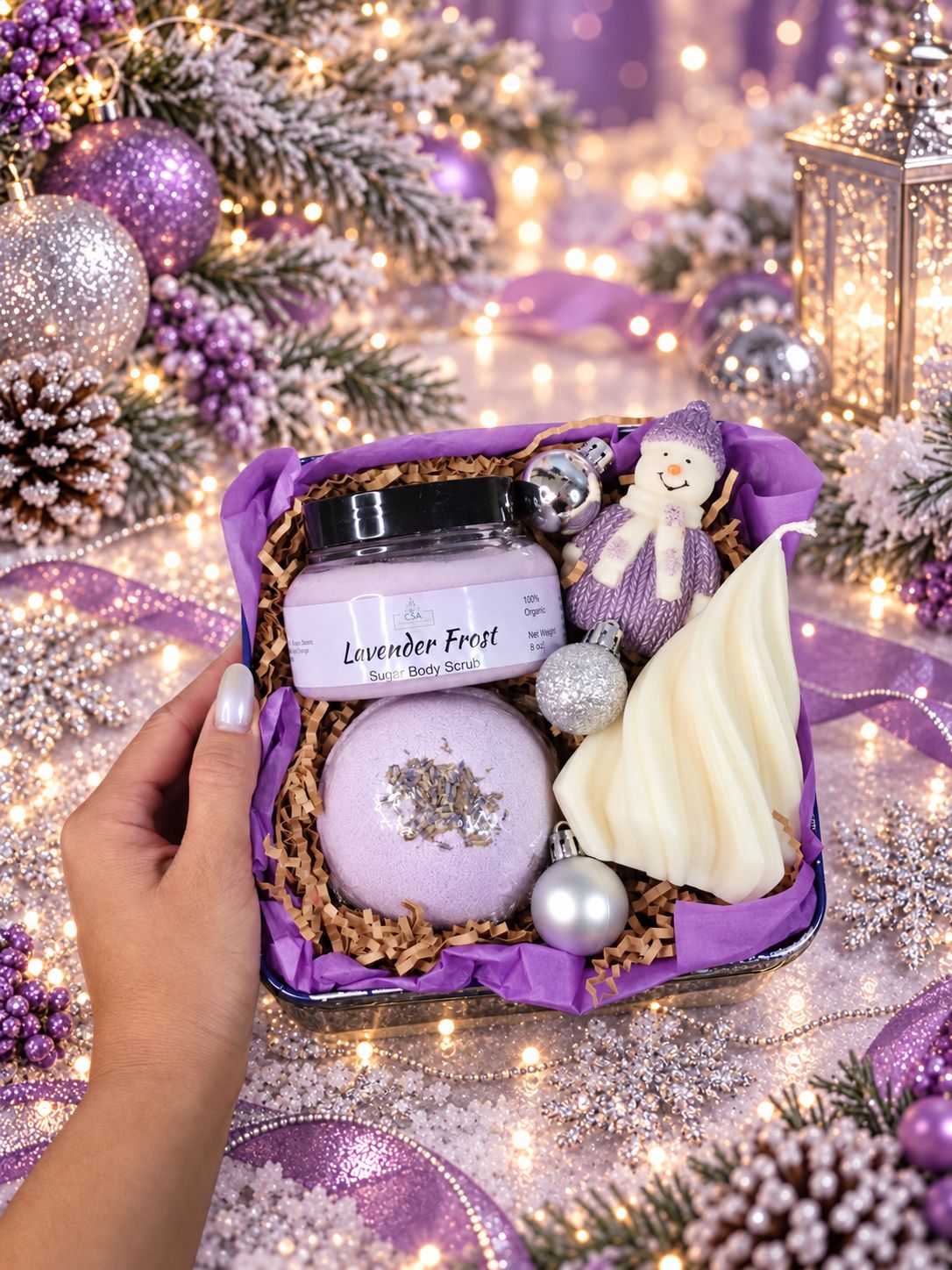 Lavender Snowfall Gift Set
