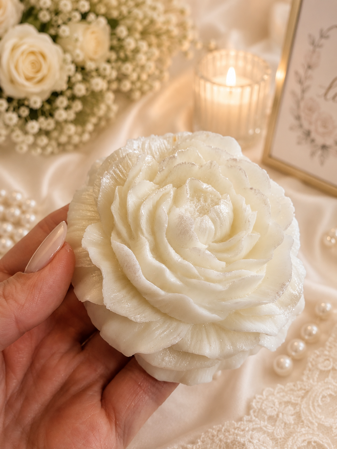 Peony Soap Wedding Favor