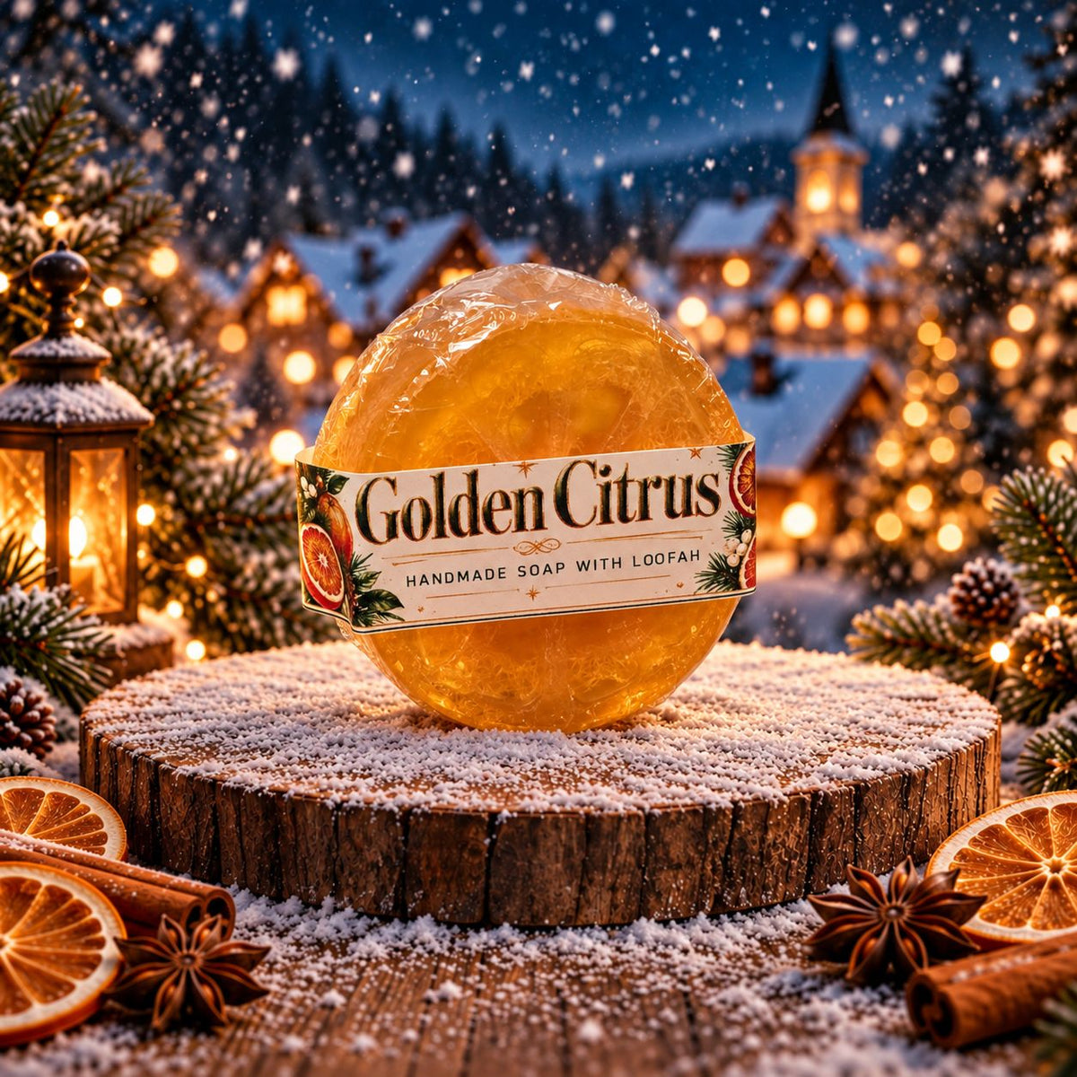 Golden Citrus Loofah Soap