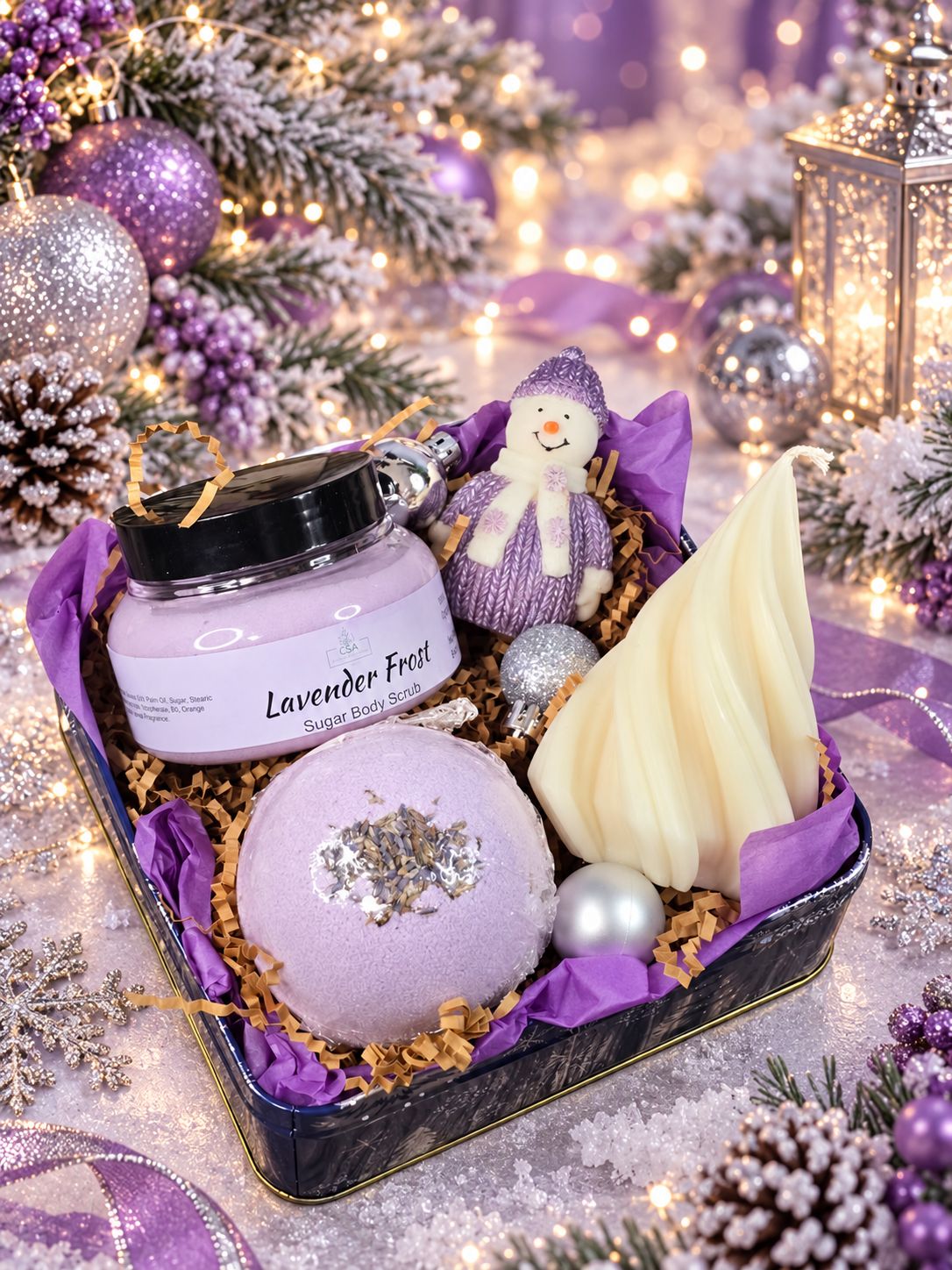 Lavender Snowfall Gift Set