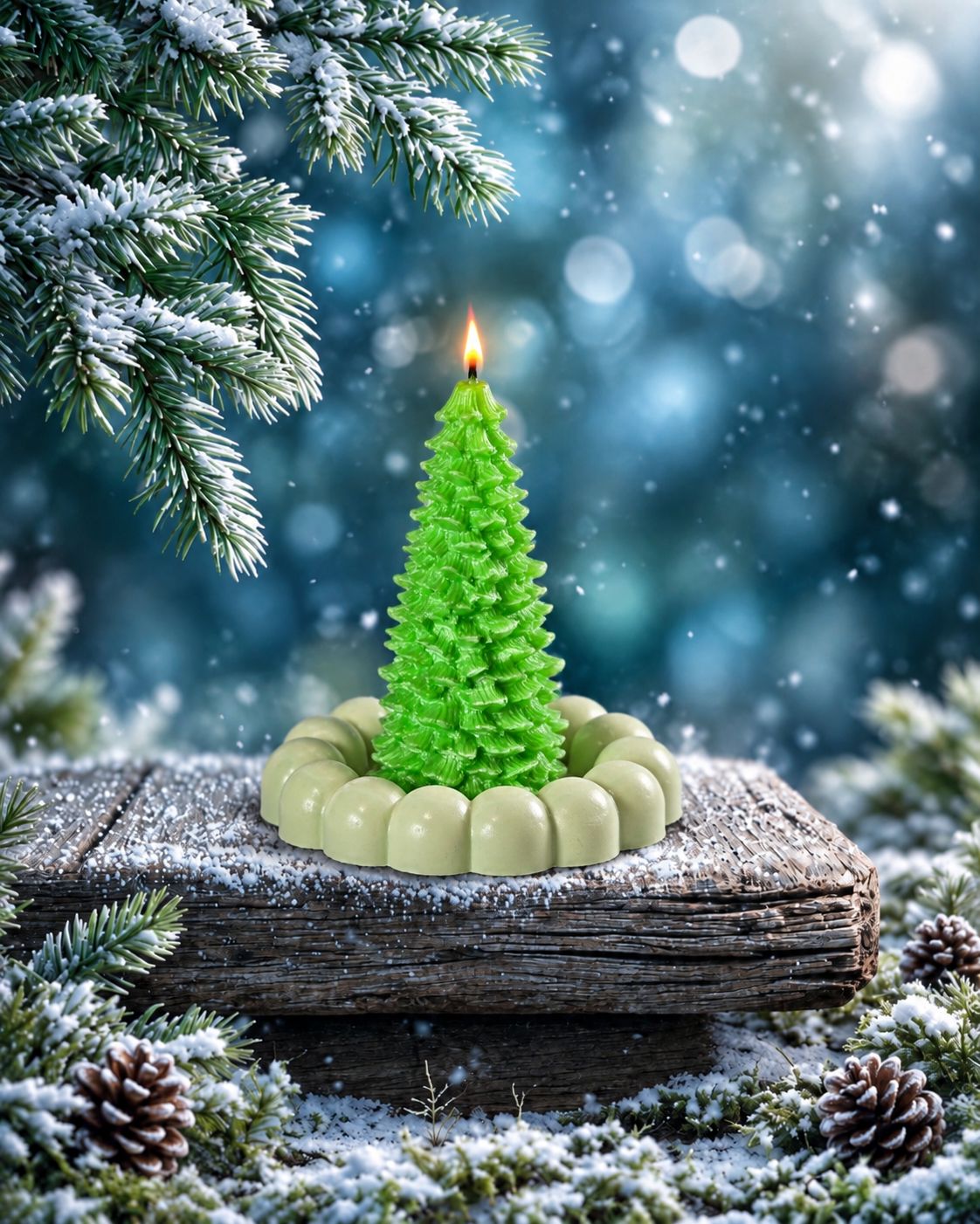 Christmas Tree Ornamental Soy Candle