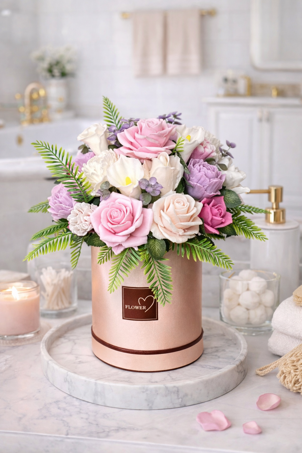 Blush Romance Soap Bouquet