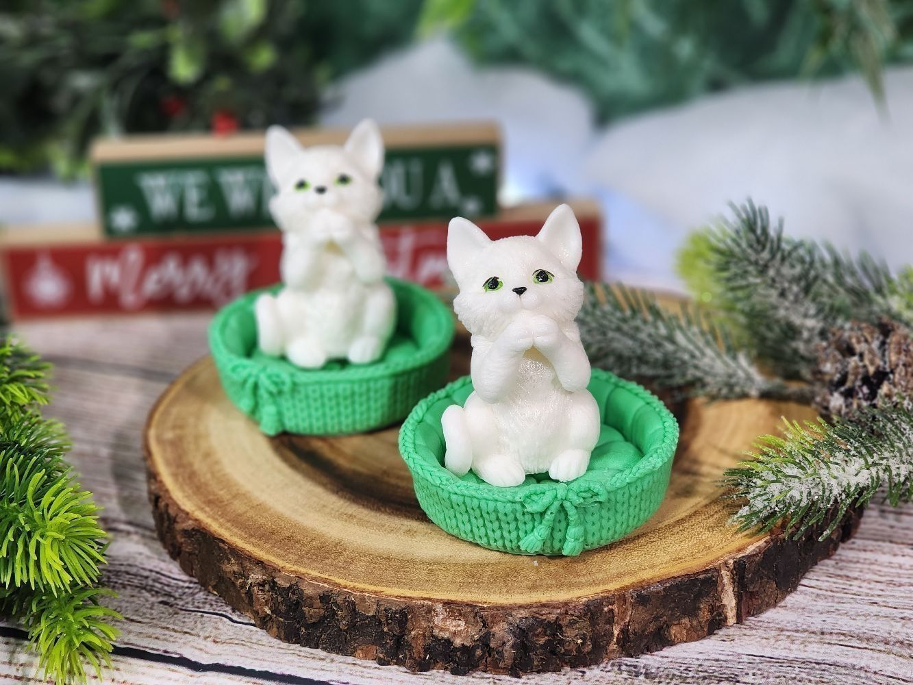 Meowy Christmas Soap