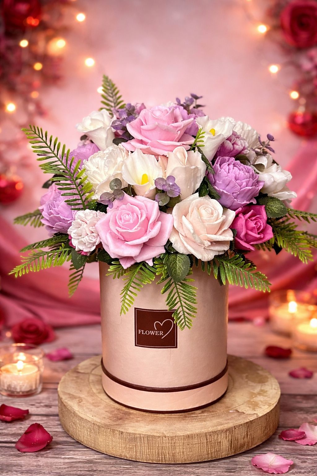 Blush Romance Soap Bouquet