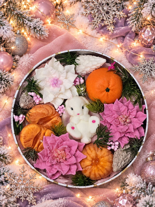 Bunny in a Christmas Garden
