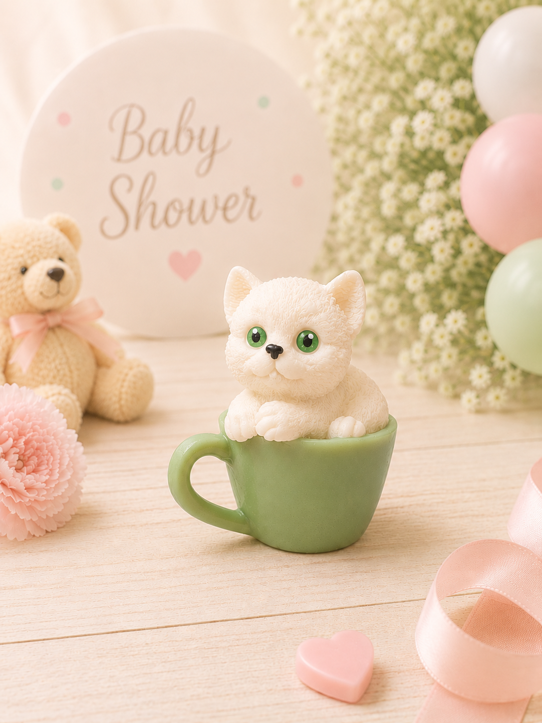 Kitty in a Cup Soap Favor
