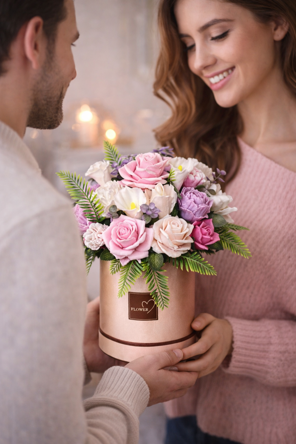 Blush Romance Soap Bouquet