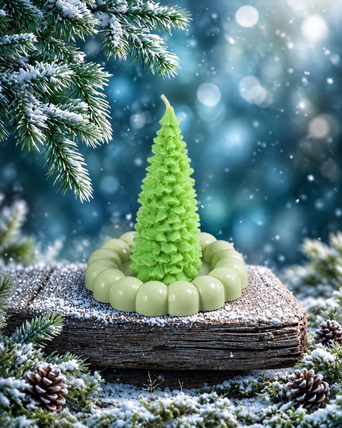 Christmas Tree Ornamental Soy Candle